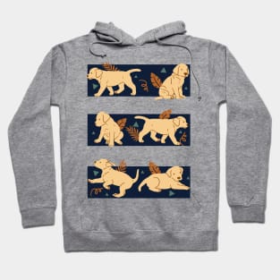 Labrador Puppy Pattern Hoodie